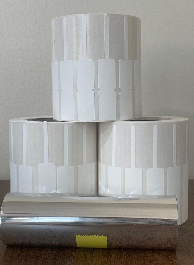 Beauenty Waterproof Adhesive Barcode Paper with Ink for Barcode Printing on Jewelry and Cosmetic Bag 3 Roll Paper + 1 Ink - Image 1
