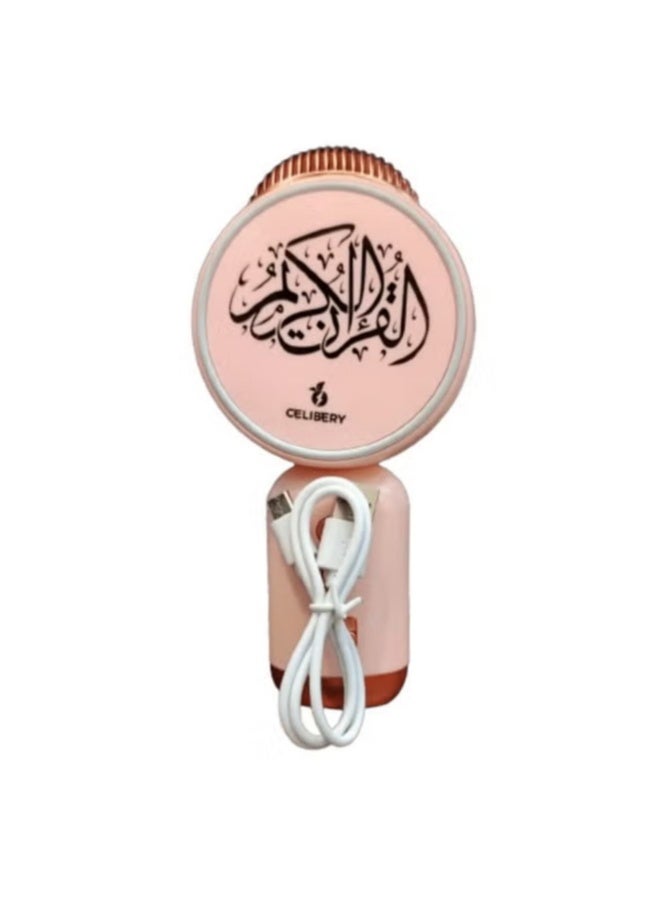 CELIBERY Digital Quran Multi Function Device Quran 3 IN 1 Device Quran, Microphone, Bluetooth Speakerl, Pink - Image 3