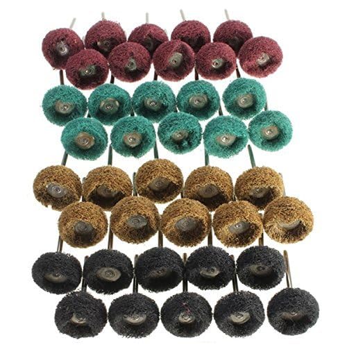 Rocaris 40 Pack 1 inch Abrasive Wheel Buffing Polishing Wheel Set for Rotary Tool - 25mm… - Image 2