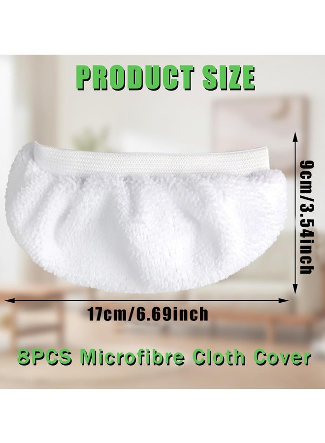 8 Pack Replacement Steam Mop Pads Universal Steam Cleaner Accessories Reusable,for Karcher SC1,SC2,SC3,SC4,SC5,SV7 - Image 2