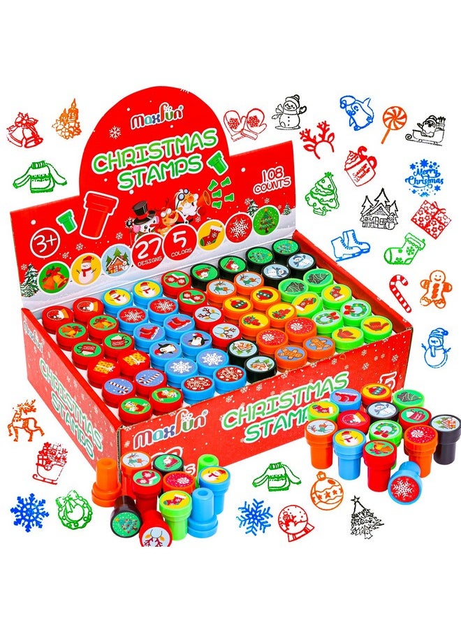 108Pcs Christmas Assorted Stamps For Kids Christmas Party Favors Supplies Christmas Goodies Bags Stuffers Christmas Stocking Stuffers Classroom Game Reward Prizes(Christmas Stamper) - pzsku/Z1CF535EF4F9A22A79B0FZ/45/_/1734348264/dd04953a-21d6-4a95-9e2e-d6df6deae28c