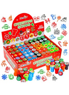 Max Fun 108Pcs Christmas Assorted Stamps For Kids Christmas Party Favors Supplies Christmas Goodies Bags Stuffers Christmas Stocking Stuffers Classroom Game Reward Prizes(Christmas Stamper)  - Image 2