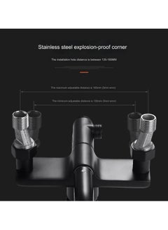 VOGMAX Shower Set,Shower Kit 8-Inch Shower Head with Handheld Including Rough-In Valve Body,Storage Rack and Trim Bathroom Rainfall Shower Kit Square  - Image 4
