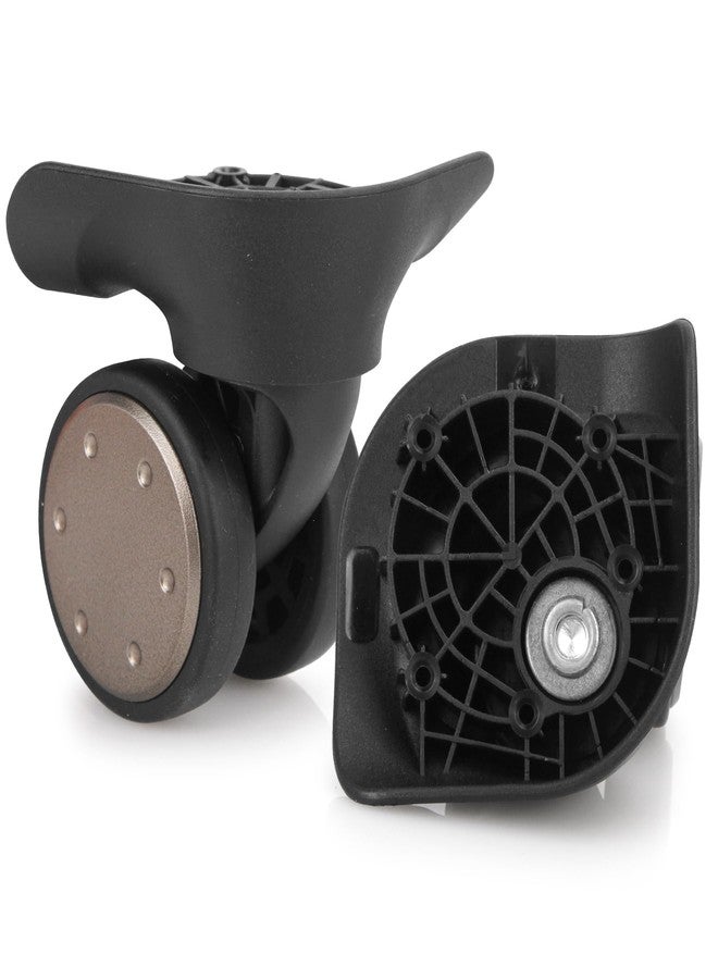 Volein Plastic Suitcase Wheels, 360 Swivel Black Spinner Luggage Casters, V133A - Image 1