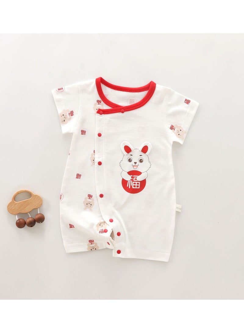 Loquat Baby Summer Lightweight Breathable Short Sleeve Bodysuit