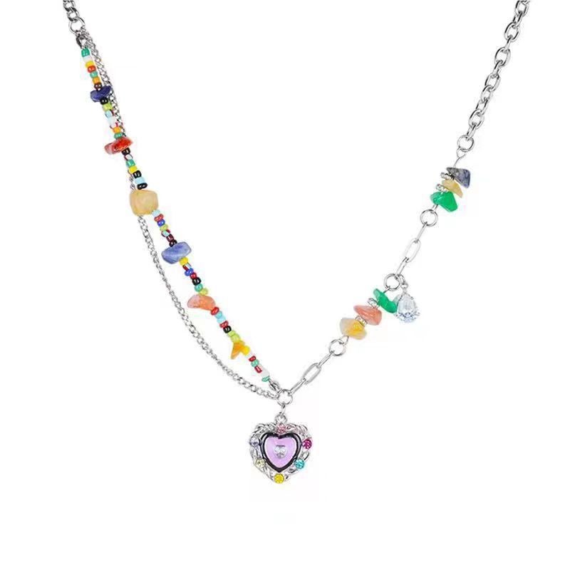 Colorful Dopamine Beaded Choker Necklace for Women - Image 5