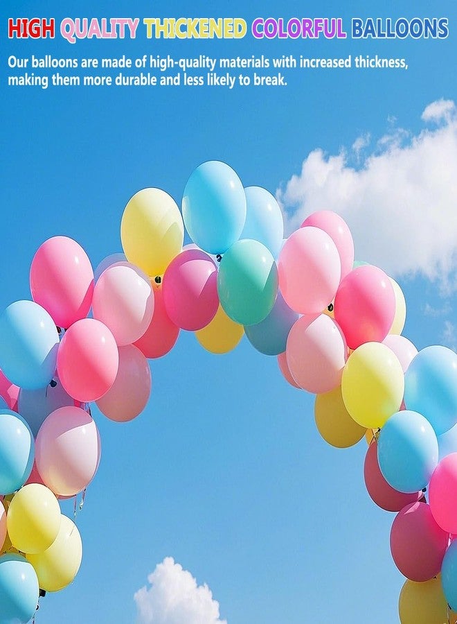 FEISHI Thickened Balloons 100Pcs Birthday Balloons Assorted Colors 12 Inch Colorful Rainbow Balloon Party Latex Balloon with Pump - Image 5