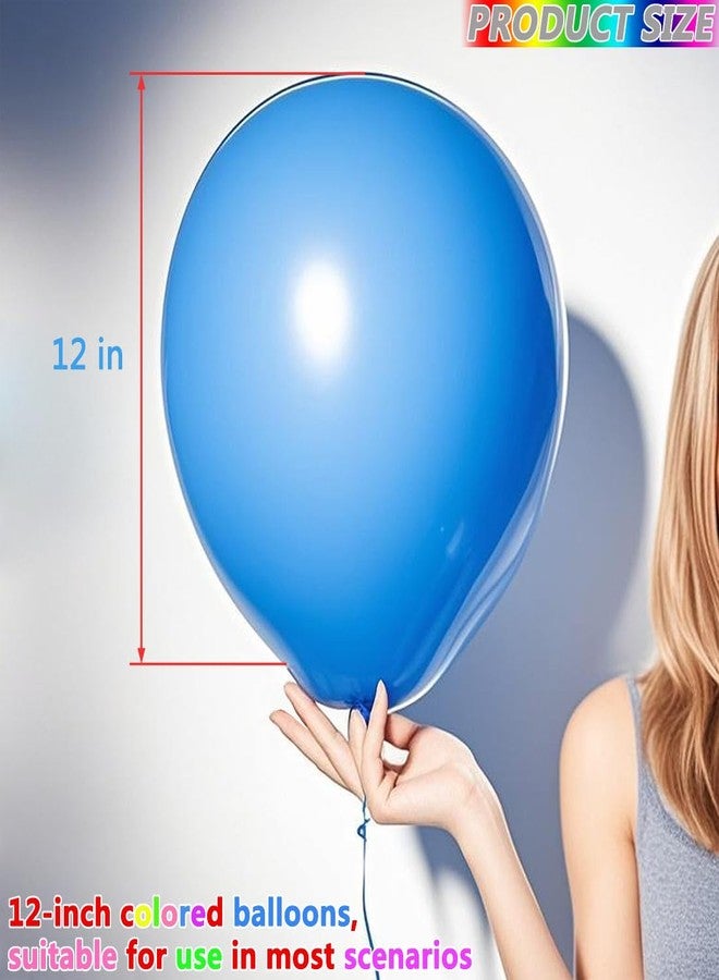 FEISHI Thickened Balloons 100Pcs Birthday Balloons Assorted Colors 12 Inch Colorful Rainbow Balloon Party Latex Balloon with Pump - Image 3