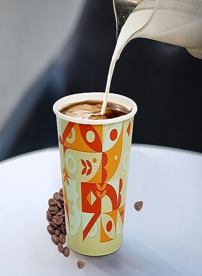 Tamone 100 Pack 12 oz Coffee Cups, Disposable Coffee Cups with Lids, Paper Coffee Cups for Cold/Hot Drinking Coffee, Water, Juice or Tea, Suitable for Home, Restaurant, Store and Cafe - Image 4