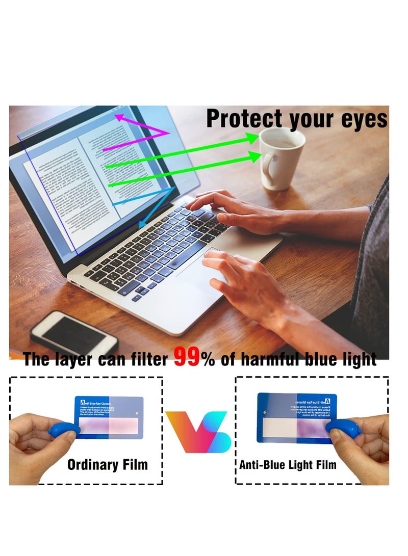 1Pack 15.6" Laptop Screen Protector Eye Protection Anti Glare Anti Blue Light Screen Protector Compatible with 15.6” HP/DELL/Asus/Acer/Sony/Samsung/Lenovo/Toshiba/Razer 16:9 Display Laptop - Image 5