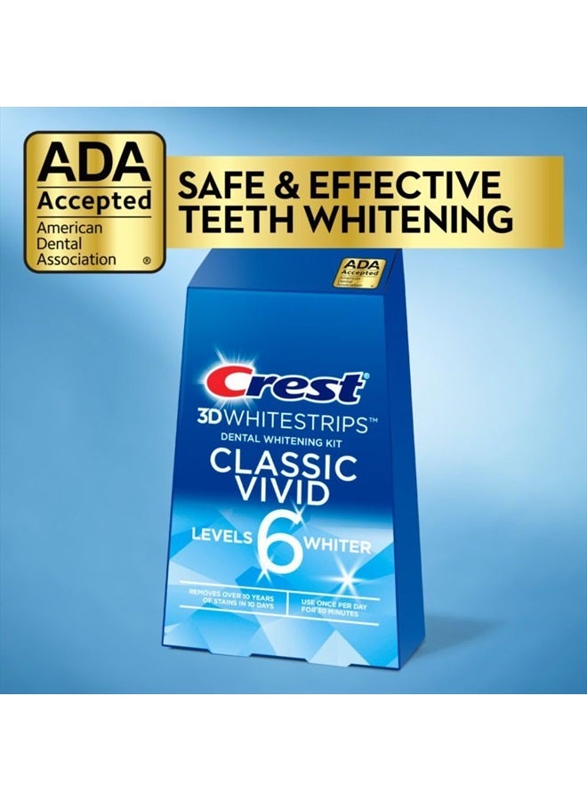 Crest شرائط تبييض الأسنان 3D، كلاسيك فيفيد، مجموعة شرائط تبييض الأسنان، 20 شريط (عبوة 10 شريط) - Image 5