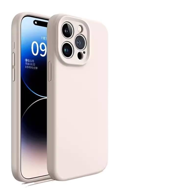 غطاء واقي بسيليكون لـ iPhone 16 / 16 Plus / 16 Pro / 16 Pro Max مع حماية من السقوط وتغطية كاملة مع مقاوم للصدمات مع مغناطيس قوي باللون Antique White مغناطيسي من السيليكون للعائلة - Image 1