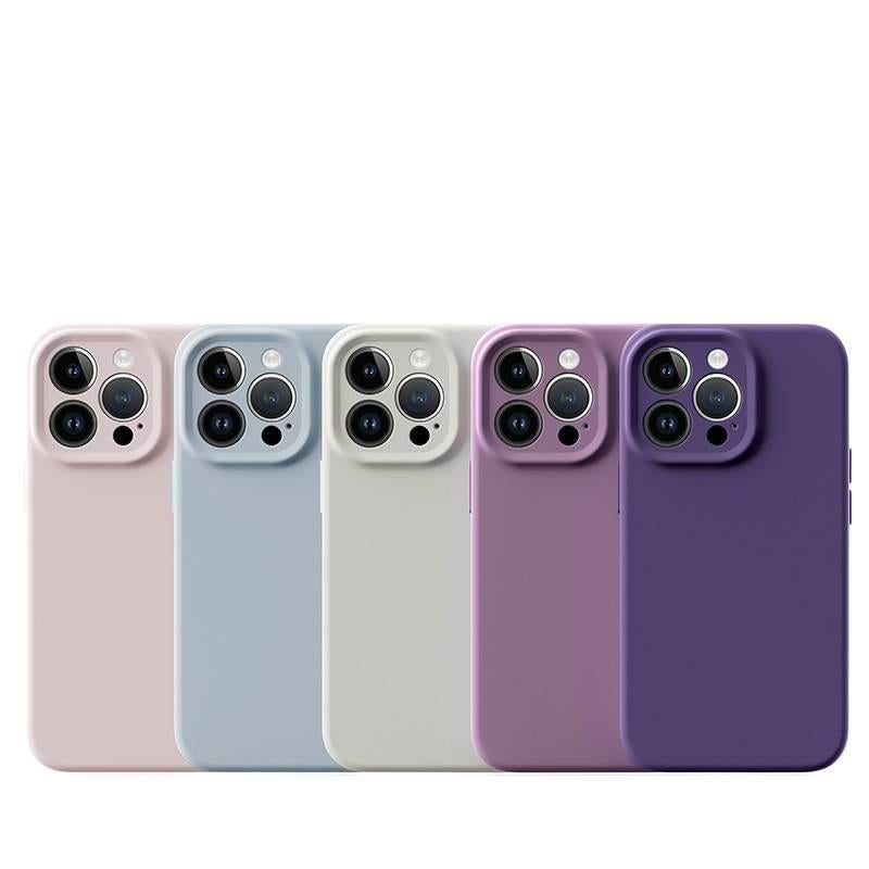 غطاء واقي بسيليكون لـ iPhone 16 / 16 Plus / 16 Pro / 16 Pro Max مع حماية من السقوط وتغطية كاملة مع مقاوم للصدمات مع مغناطيس قوي باللون Antique White مغناطيسي من السيليكون للعائلة - Image 2