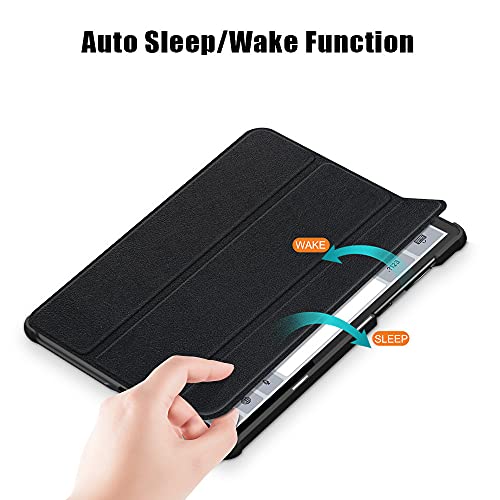 Gylint Case for Lenovo Tab K10 2021, Folding Folio Ultra-Thin PU Leather Stand Case Cover for Lenovo Tab K10 2021 TB-X6C6 / M10 Plus (2nd Gen) TB-X606F TB-X606X 10.3" Tablet Black - Image 3