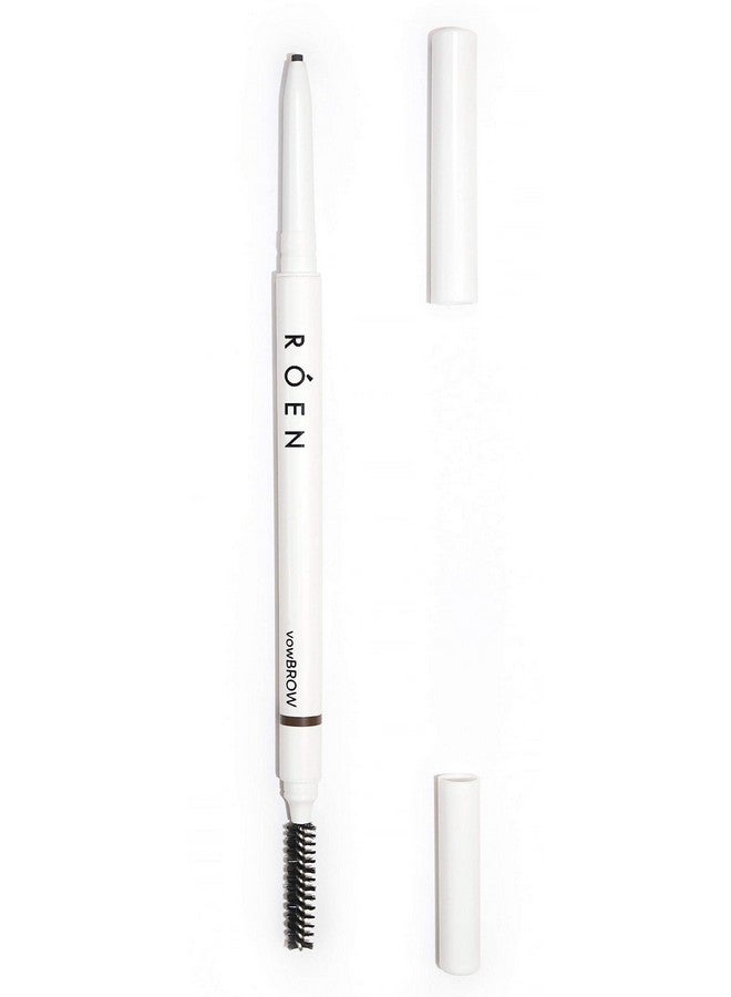 ROEN Natural Vowbrow Pencil ; Vegan, Crueltyfree, Clean Makeup (Dark) - Image 1