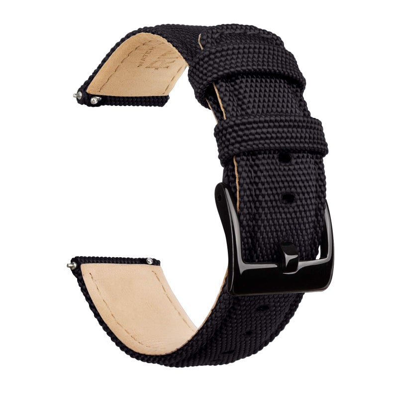 Ritche Christmas Gift 22mm Canvas Sailcloth Watch Band Quick Release Watch Strap for Men Women Watch Bands, White Elephant Gifts, Stocking Stuffers for Men - Image 1