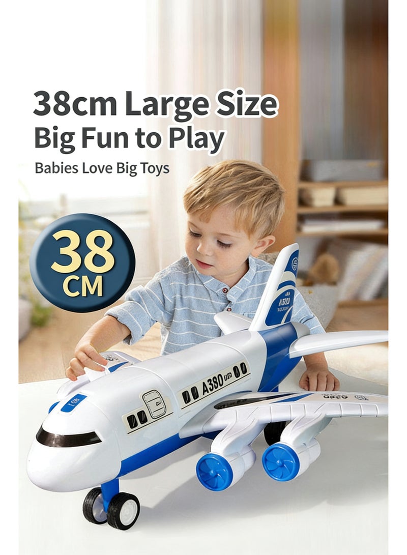 38cm Transformable A380 Airplane Model Toy for Kids with 26 Pull-Back Cars (About 7cm Each) - Play Set Bundle - Image 3