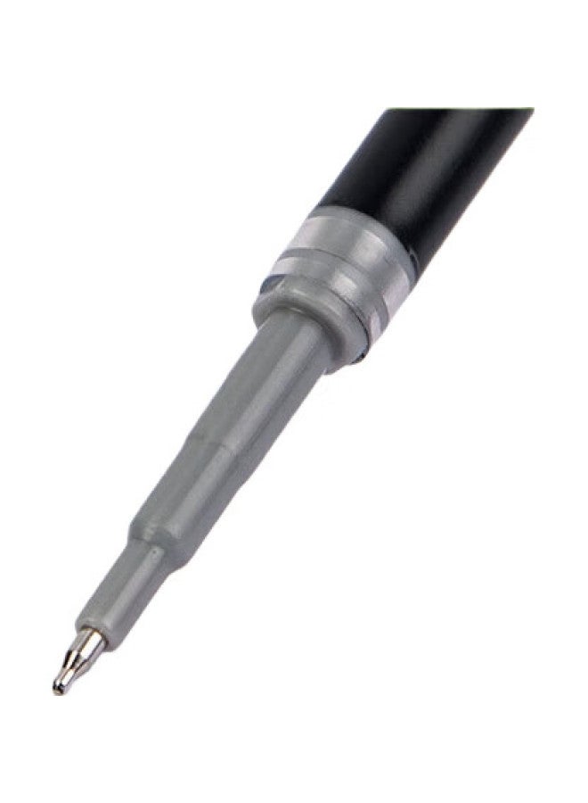 Deli قلم جل قابل للسحب 0.5 من دلي، قلم امتحان سريع الجفاف، إعادة تعبئة قلم الطلاب، متوافق مع S01/S08/1008/K35، أسود، 10 قطع/عبوة، Se154 - Image 3