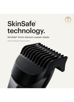 manscaped MANSCAPED® The Beard Hedger® Premium Men's Beard Trimmer, 20 Length Adjustable Blade Wheel, Stainless Steel T-Blade for Precision Facial Hair Trimming, Cordless Waterproof Wet/Dry Clipper  - Image 4