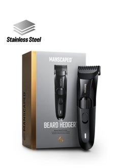 manscaped MANSCAPED® The Beard Hedger® Premium Men's Beard Trimmer, 20 Length Adjustable Blade Wheel, Stainless Steel T-Blade for Precision Facial Hair Trimming, Cordless Waterproof Wet/Dry Clipper  - Image 1