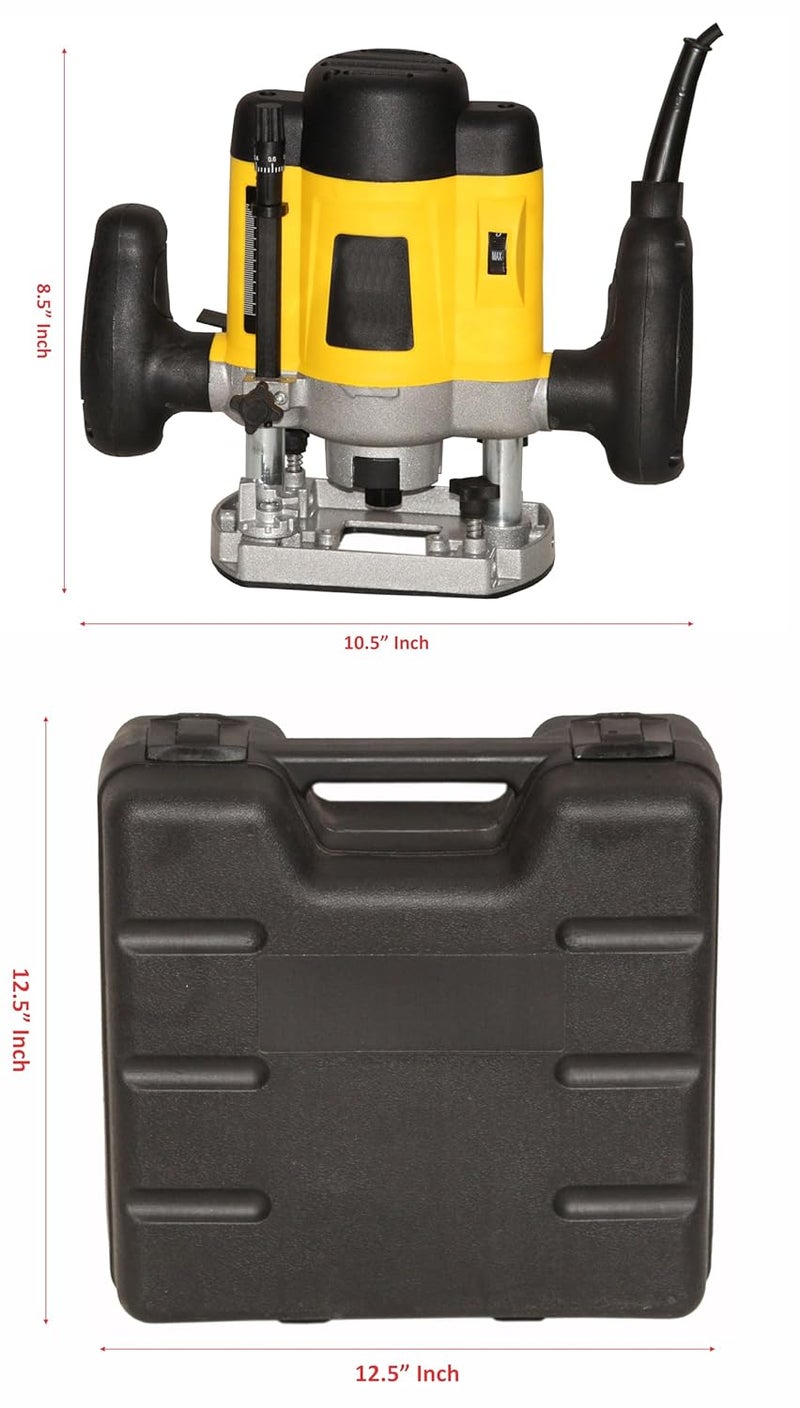 Digital Craft Electric Multifunction Woodworking Carving Machine Trimming Machine Slotting Machine Furniture Processing Tools Electric Router Machine kit5 Utility Tools6Try Square - Image 5