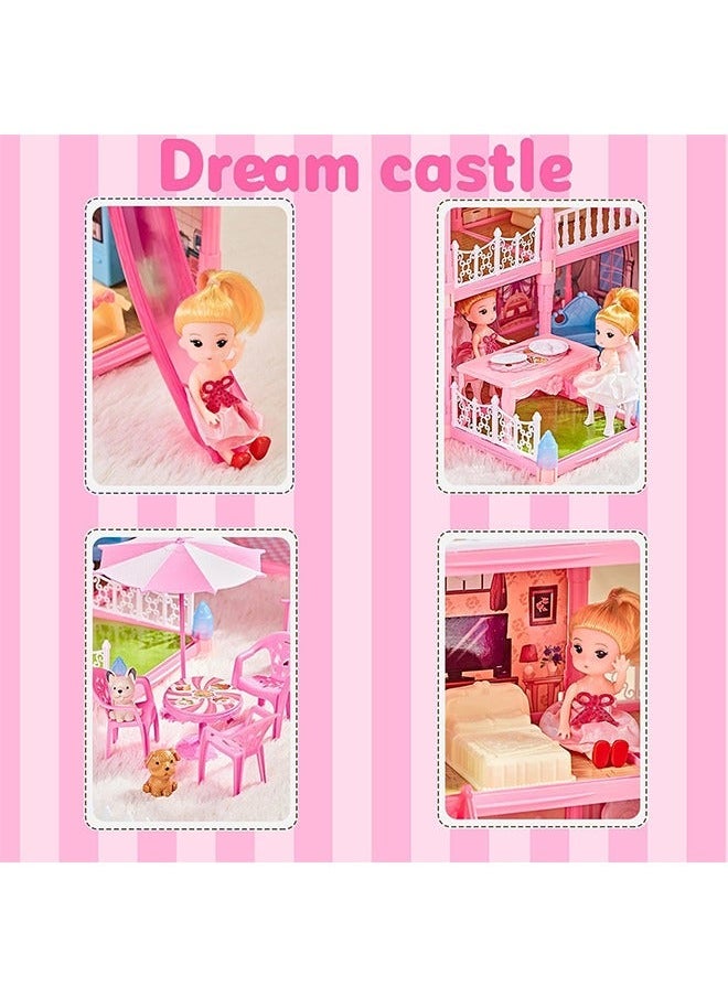 Beauenty Dollhouse for Girls Pretend Toys-5 Story 19 Rooms Dollhouse,Toddler Playhouse DIY Building Kids Gift for for 3-10 Year Old Girls.  - Image 5