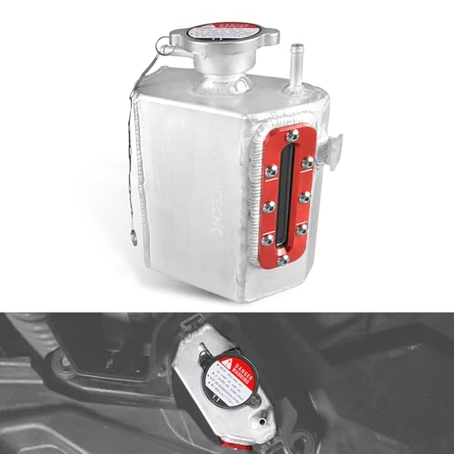 NICECNC Red Cooling Reservoir Tank with Visual Window Compatible with Can Am Defender HD10 4X4 20162018 Maverick 1000 4x4 XRS 2013 See Fitments - Image 1