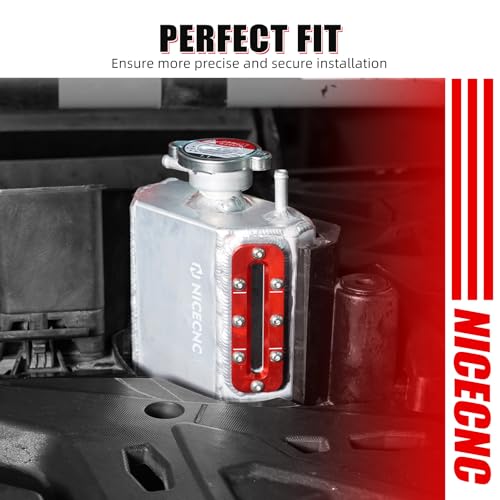 NICECNC Red Cooling Reservoir Tank with Visual Window Compatible with Can Am Defender HD10 4X4 20162018 Maverick 1000 4x4 XRS 2013 See Fitments - Image 3