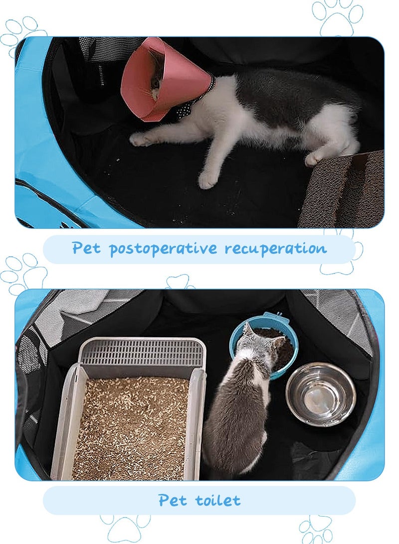 Kidle Foldable Puppy Tent Dog Cage Dog Playpen Cat Cage Pet Playpen Indoor and Outdoor Travel 91*91*58CM - Image 4