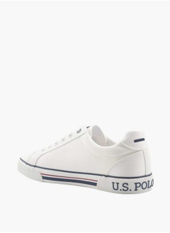 U.S. Polo Assn. Logo Print Lace-Up Canvas Sneakers  - Image 3