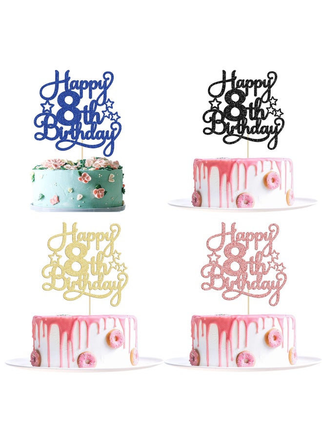 New Year Cake - Birthday Cake Decoration - Gold, Birthday Flag, 1pcs, Age 12 - Party Supplies, Baking Decoration, Gift - Image 3