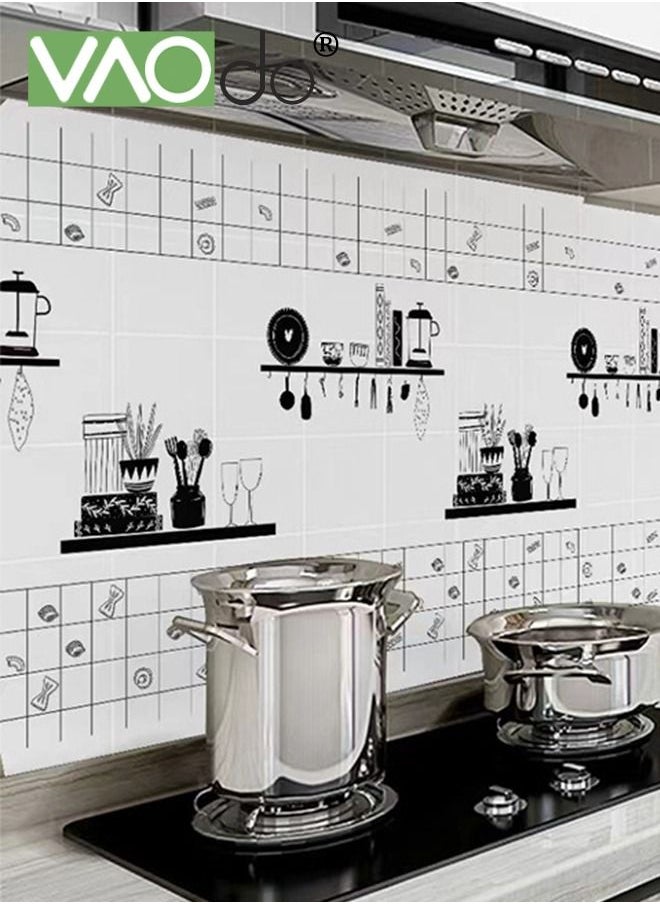 VAOdo - Contact Paper Clear Wall Protector Self Adhesive Removable Vinyl Film Clear Plastic Backsplash Kitchen Oil Resistant Waterproof Sticker Foil Heat Resistant Furniture Door Scratch Resistant Wallpaper C - Image 1