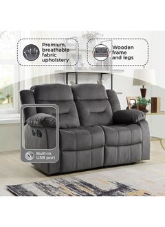 Home Box Keith 2-Seater Recliner Sofa with USB  - Image 5