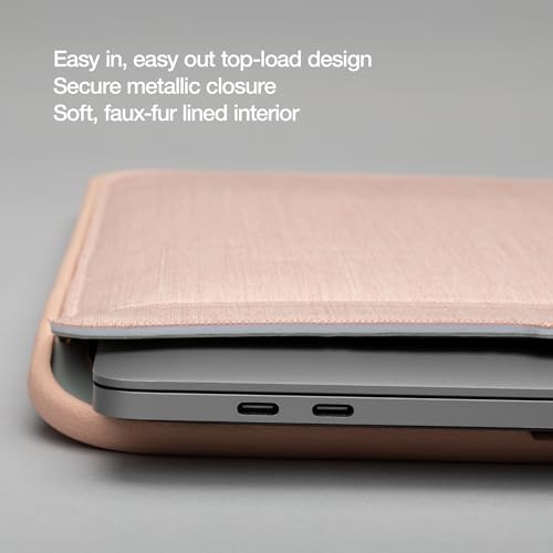 Incase ICON Sleeve with Woolenex - MacBook Air 13 inch Case - 2025, 2024, 2023, 2022, M4, M3, M2 - Fitted MacBook Case, Laptop Sleeve, Hard Cover, Durable, Lightweight - Blush Pink - Image 4