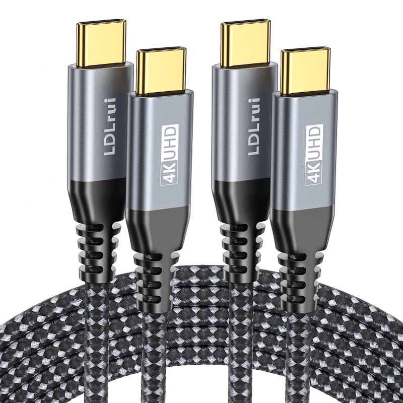 LDLrui USB C Cable [3FT, 2-Pack] 20Gbps High-Speed Data Transfer, 4K UHD USB C Monitor Display, USB 3.2 Gen 2x2, 100W Fast Charging Cord for iPhone 17/16, Sandisk, Samsung T7, SSK, ARZOPA, KYY, MNN - Image 1