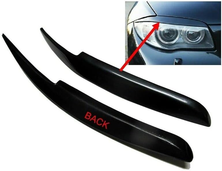 QASULER Car Eyelid Eyebrows Headlights Cover for BMW 1 Series - Image 3