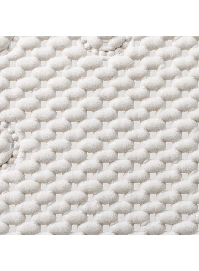 Duck Duck Brand Clorox Cushioned Foam Bath Mat for Tubs, Non-Slip with Suction Cups, 17 Inches x 36 Inches, White - Image 4
