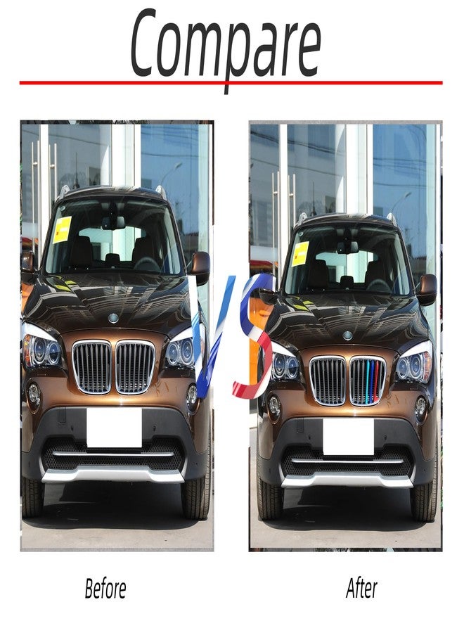 RPERZ Grille color stripes Compatible with bmw accessories 2009-2015 E84 X1 grille insert accessories 7-Beam - Image 5