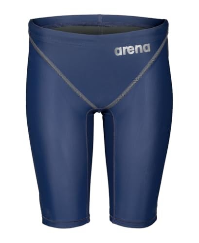 ARENA Powerskin ST Next Junior Boys' Racing Jammer Competition Swimsuit One Piece Athletic Swim Team Championship Tech Suit, Navy, Size 26 - Image 1