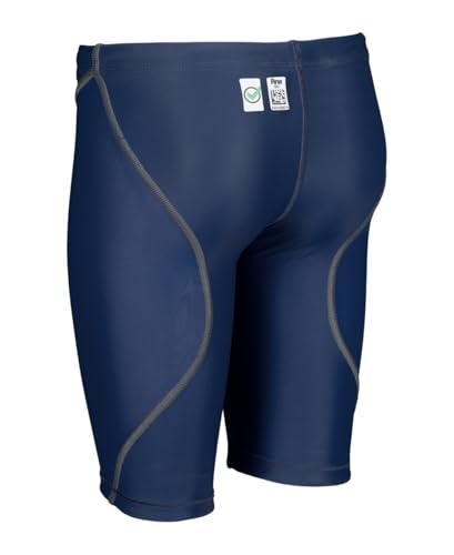 ARENA Powerskin ST Next Junior Boys' Racing Jammer Competition Swimsuit One Piece Athletic Swim Team Championship Tech Suit, Navy, Size 26 - Image 2