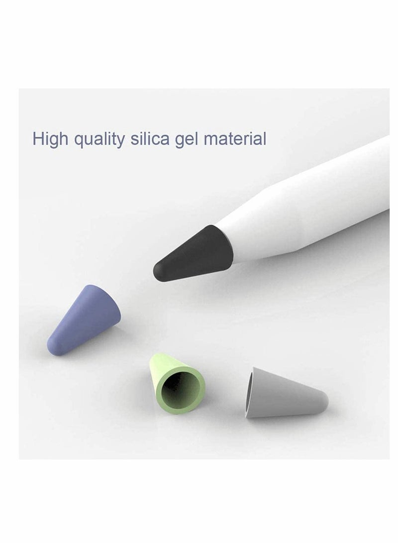 Designed for Apple Pencil Tips Cover,(10 Colors) Premium Silicone Slim Lightweight Thin Protective Case Noiseless Drawing for Apple Pencil 1st Gen/Pencil (2nd Generation) (10 Pcs,Box Pack)