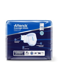 Overnight Briefs with tabs for Adult Incontinence Care with Dry-Lock® Containment Core, Overnight Absorbency, Unisex, X-Large, 14-count (x4) - pzsku/Z1CF69C205B619A302A02Z/45/_/1716688034/b513c4e2-cb4c-4639-8c2e-01dbdfca4868