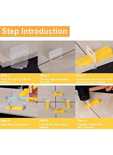 GETANYWAY Tile Levelling Spacer Clips 2 MM Clip only 150pcs For Removing Lippage Unevenness During Tile Laying In Both Floor Walls Tiles