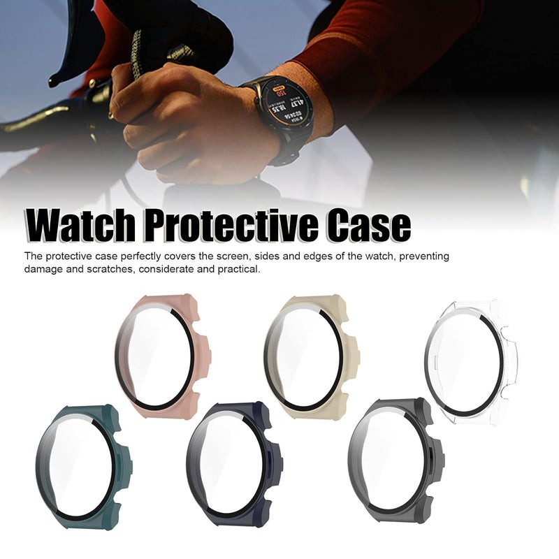 klarako 6pcs Professional Watch Protective Case Fit for Xiaomi Watch S1, Tempered Glass Screen Protector Cover - Image 2