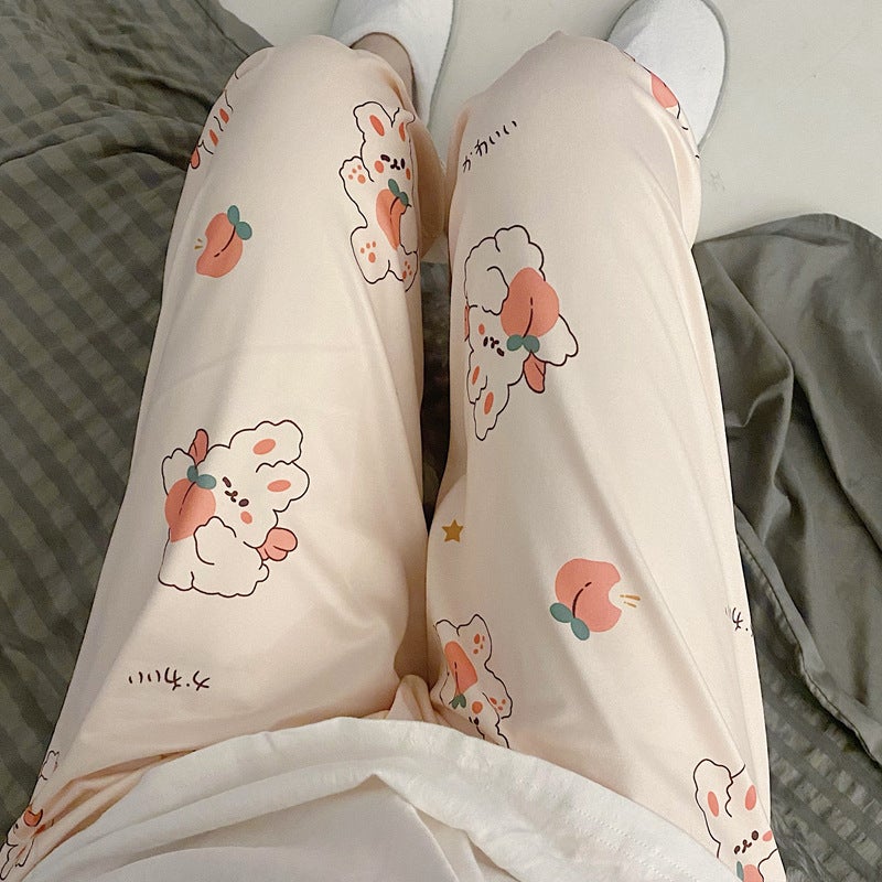 Walking Pants Cartoon Pajama Pants Women'S Summer And Autumn New Outer Wear Home Air Conditioning Pants Korean Loose Casual Pants For Children - Image 1