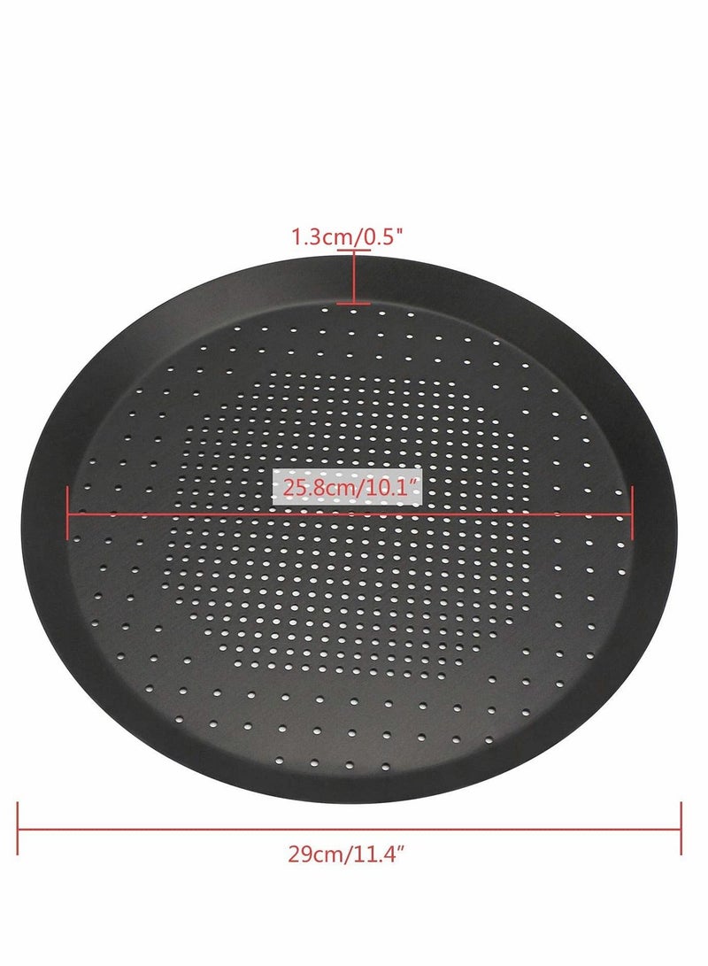 Y&D Pizza Pan with Holes, 10 inch Crisper Cooking Pan, Thickened Steel Tray for Oven, Round Perforated Baking Home & Restaurant Kitchen Tool  - Image 4
