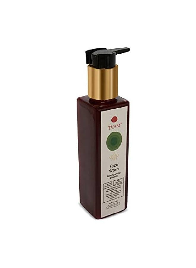 Tvam All Natural Face Wash | Pomegranate Honey | Normal Sensitive Skin | Deep Pore Cleansing Hydration | For Dullness Dryness Acne Inflammation 200Ml  - Image 2