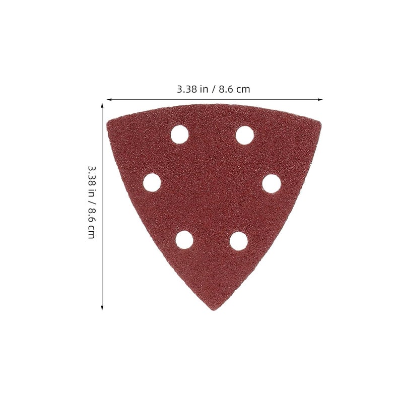 120pcs Triangular Sandpaper Sheets Assortment for Wood and Metal Sanding, Multi-grit 40-240 Grits, Sturdy Abrasive Sanding Sheets for Electric Sanders and Hand Tools - Image 2