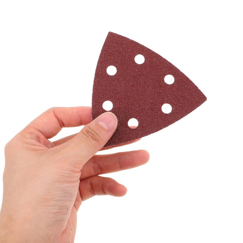 120pcs Triangular Sandpaper Sheets Assortment for Wood and Metal Sanding, Multi-grit 40-240 Grits, Sturdy Abrasive Sanding Sheets for Electric Sanders and Hand Tools - Image 4