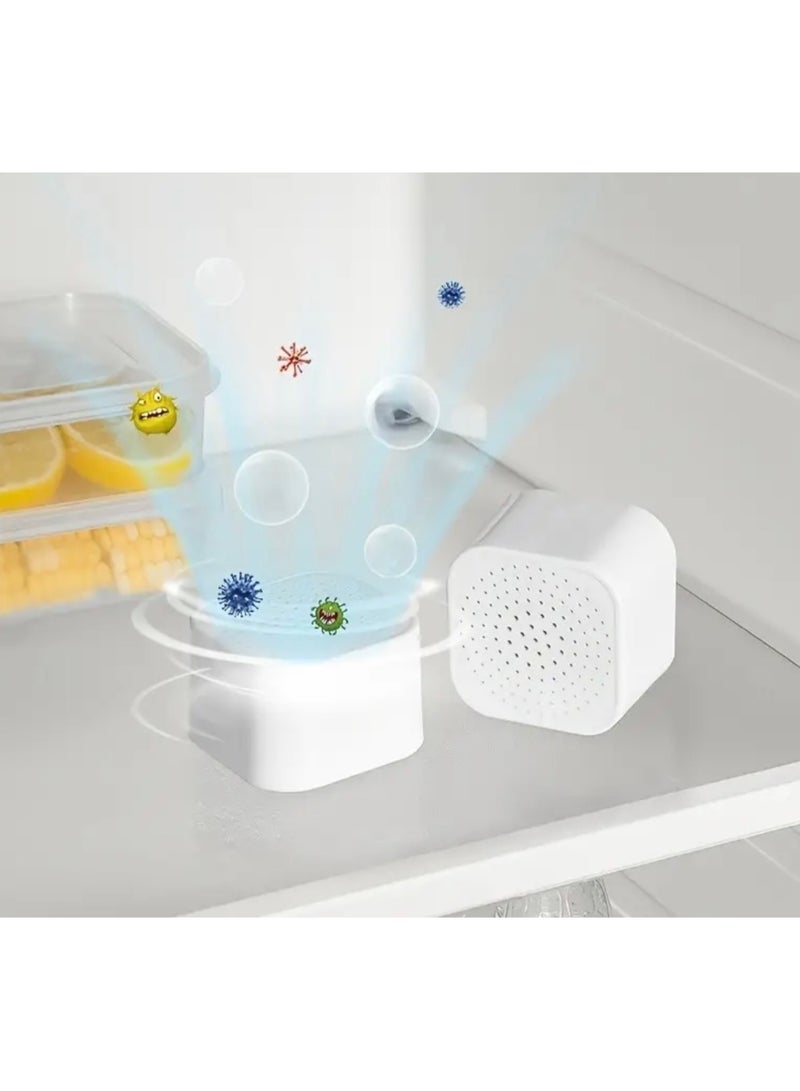 كلين ويف مزيل الروائح الكريهة لثلاجة الكربون المنشط – مكعب تنقية الهواء الطبيعي يزيل الروائح ويحافظ على الطعام طازجًا – خالي من المواد الكيميائية، لا يحتاج إلى طاقة، يدوم طويلاً لجميع موديلات الثلاجة - Image 3